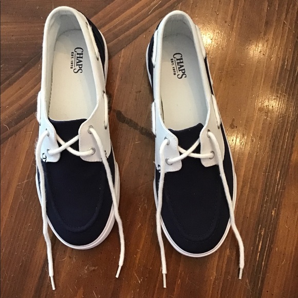 Chaps Shoes - Chaps Navy and White Bristeen Shoes